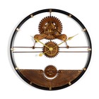 Настенные часы "Механизм", плавный ход, 1АА, d=60 см - фото 6795106