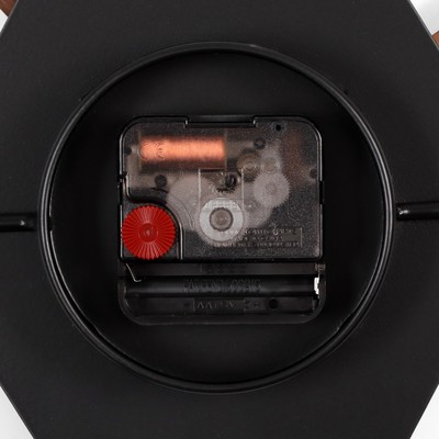 Часы настенные интерьерные большие, Лофт, «Соты», плавный ход, 58×58 см, чёрные