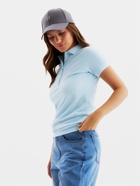 Футболка поло женская MINAKU REGULAR FIT: голубая, р-р 42 - Фото 2