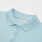 Футболка поло женская MINAKU REGULAR FIT: голубая, р-р 42 - Фото 7
