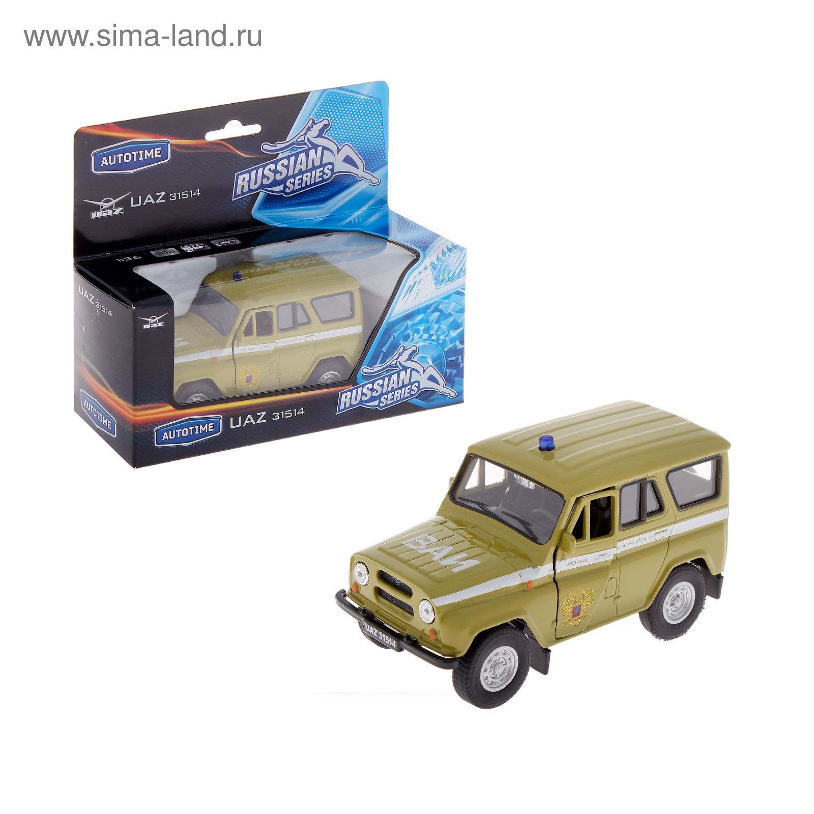 Модель машины ВАИ - UAZ 31514, масштаб 1:36