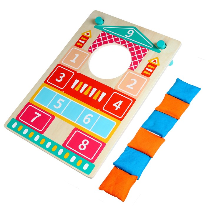 Детская развивающая игра «Метание мешков» 30 × 45 × 0,6 см - фото 1882594784