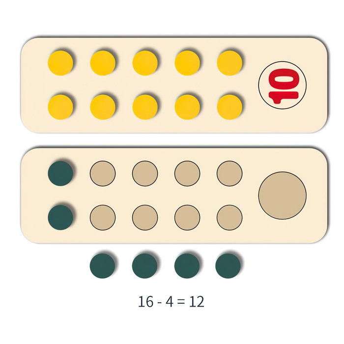 Игровой Деревянный набор «Учимся считать» 22,5 × 7 × 2,8 см - фото 1906169810
