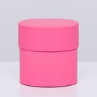 Коробка подарочная круглая, шляпная, розовая, 10×10 см - Фото 4
