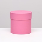 Шляпная коробка розовая, 13 х 13 см - Фото 1