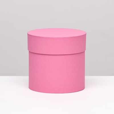 Шляпная коробка розовая, 13 х 13 см