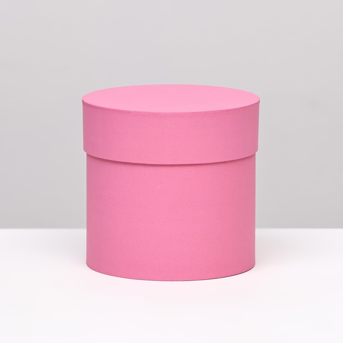 Шляпная коробка розовая, 13 х 13 см - Фото 1