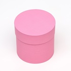 Шляпная коробка розовая, 13 х 13 см - Фото 2
