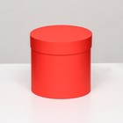 Шляпная коробка красная, 13 х 13 см - Фото 1