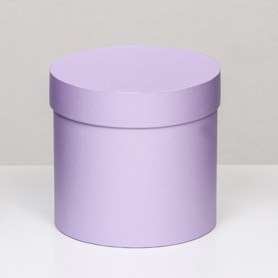 Коробка подарочная круглая, шляпная, сирень, МИКС, 13×13 см