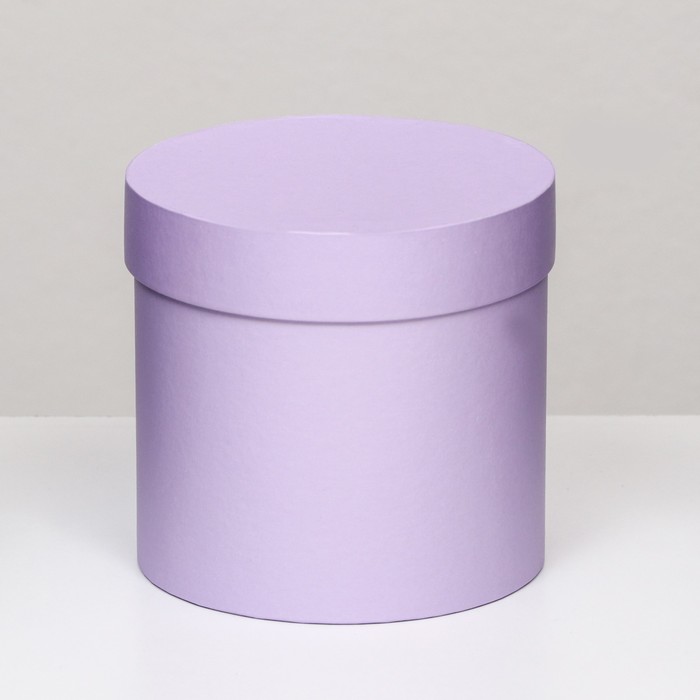 Коробка подарочная круглая, шляпная, сирень, МИКС, 13×13 см - Фото 1