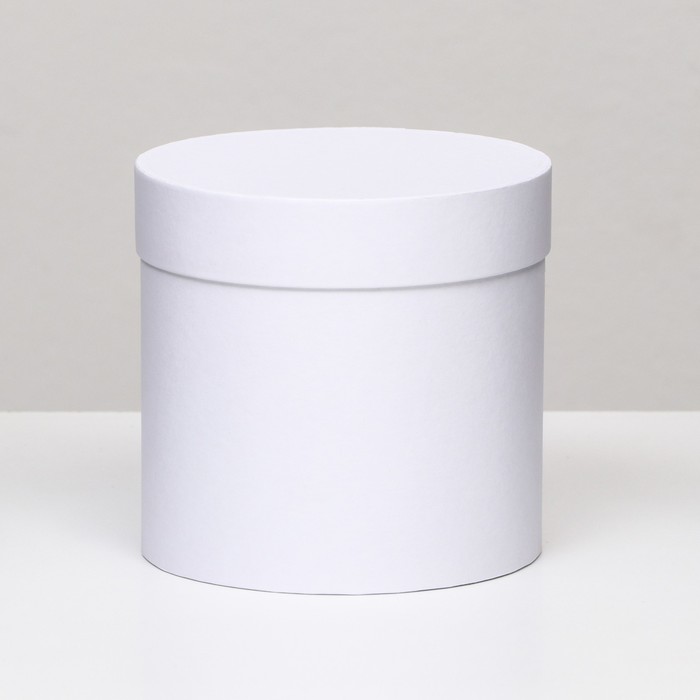 Шляпная коробка белая, 13 х 13 см - Фото 1