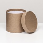 Шляпная коробка крафт, 13×13 см - Фото 2