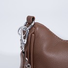 Сумка женская на молнии, коричневая - фото 57970378