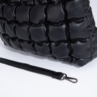 Сумка-мешок на молнии, длинный ремень, цвет чёрный - фото 24455852