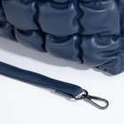 Сумка-мешок на молнии, длинный ремень, цвет синий - фото 21990406