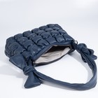 Сумка-мешок на молнии, длинный ремень, цвет синий - фото 21990407