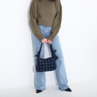 Сумка-мешок на молнии, длинный ремень, цвет синий - фото 21990408