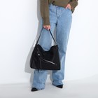 Сумка женская на молнии, цвет чёрный - фото 37568787