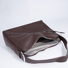 Сумка женская на молнии, цвет коричневый - фото 52577642