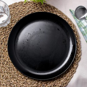 Тарелка обеденная DIANA, d=25 см, цвет чёрный