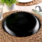 Тарелка обеденная DIANA, d=25 см, цвет чёрный - Фото 3