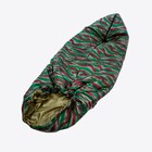 Спальный мешок, размер 230 × 100 см., молния по центру, держит тепло до -15 °C, цвет камуфляж - Фото 2