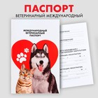 Ветеринарный паспорт международный универсальный паттерн «Сердце» - фото 319240649