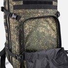 Рюкзак тактический, 45 л, отдел на молнии, 2 наружных кармана, цвет камуфляж/зелёный - фото 6795778