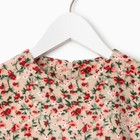 Платье для девочки MINAKU, бежевое, рост 98 см - фото 46441825