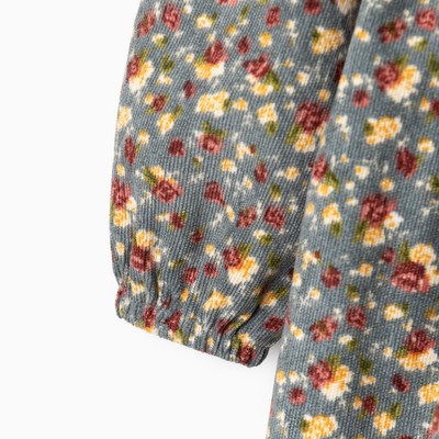 Платье для девочки MINAKU: Casual Collection, серое, рост 122-128 см