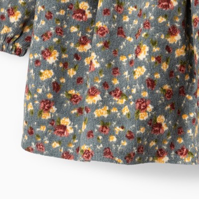 Платье для девочки MINAKU: Casual Collection, серое, рост 122-128 см