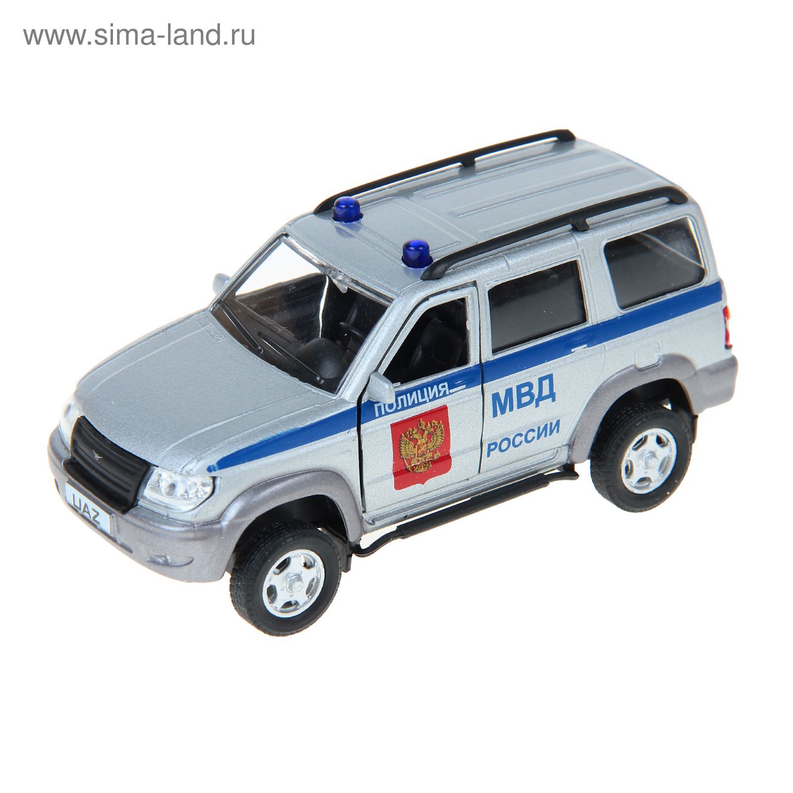 Модель машины полиция UAZ Patriot, масштаб 1:43 (1009811) - Купить по цене  от 262.38 руб. | Интернет магазин SIMA-LAND.RU