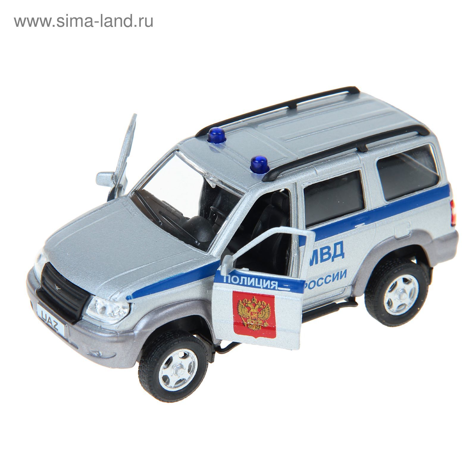 Модель машины полиция UAZ Patriot, масштаб 1:43 (1009811) - Купить по цене  от 262.38 руб. | Интернет магазин SIMA-LAND.RU