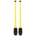 Булавы для художественной гимнастики вставляющиеся Grace Dance, 36 см, цвет жёлтый/чёрный - Фото 4