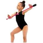 Булавы для художественной гимнастики вставляющиеся Grace Dance, 36 см, цвет розовый/чёрный - Фото 3