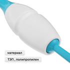 Булавы для художественной гимнастики вставляющиеся Grace Dance, 36 см, цвет белый/голубой - Фото 2