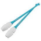 Булавы для художественной гимнастики вставляющиеся Grace Dance, 41 см, цвет белый/голубой - Фото 4