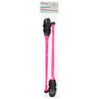 Булавы для художественной гимнастики вставляющиеся Grace Dance, 41 см, цвет чёрный/розовый - Фото 8