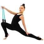 Булавы для художественной гимнастики вставляющиеся Grace Dance, 41 см, цвет голубой/чёрный - Фото 5
