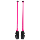 Булавы для художественной гимнастики вставляющиеся Grace Dance, 46 см, цвет розовый/чёрный - Фото 3