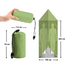 Термоодеяло универсальное "Аdventure" (трансформируемое в палатку, спальный мешок), зеленое - Фото 2