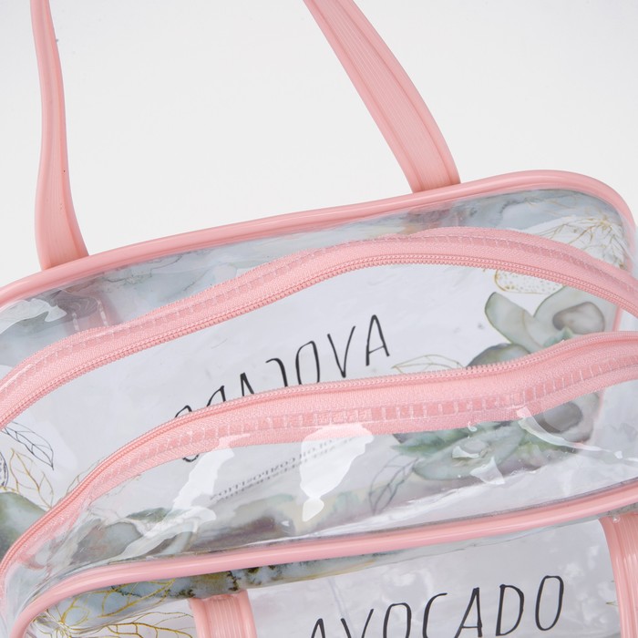 Косметичка на молнии, цвет розовый 32958