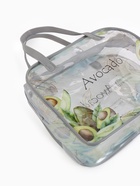 Косметичка-сумка на молнии для бассейна, с ручками, с принтом, серая - Фото 7