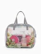 Косметичка - сумка на молнии для бассейна, с ручками, с принтом, серая - Фото 5