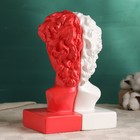 Подставка для книг "Бюст Давида" набор, бело-розовый, 25см - Фото 5