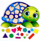 Развивающая игрушка «‎Учим формы и цвета с черепашкой»‎ - фото 3888863