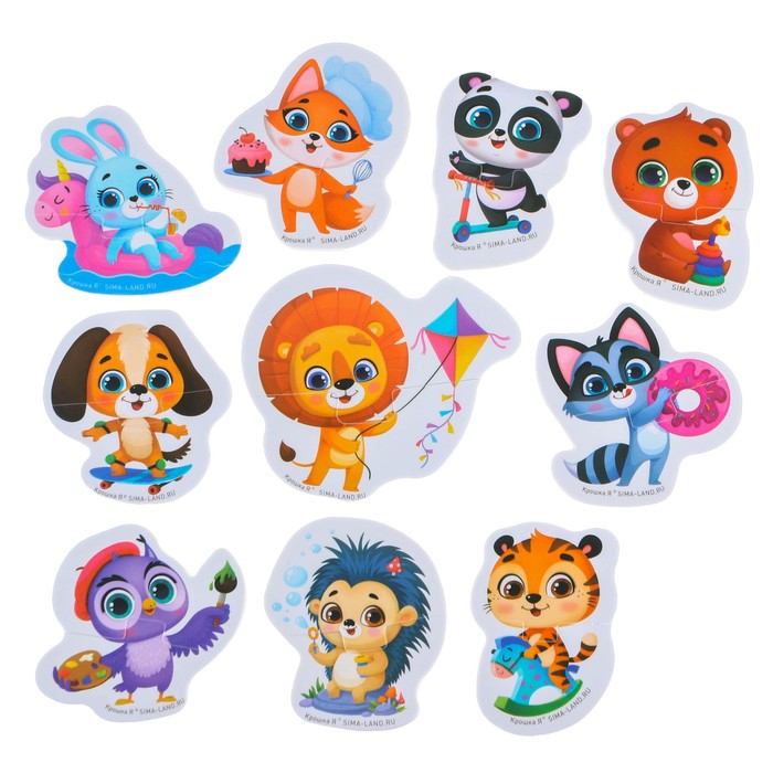 Пазлы мягкие для малышей «Приключения», 10 пазлов, Крошка Я - Фото 1