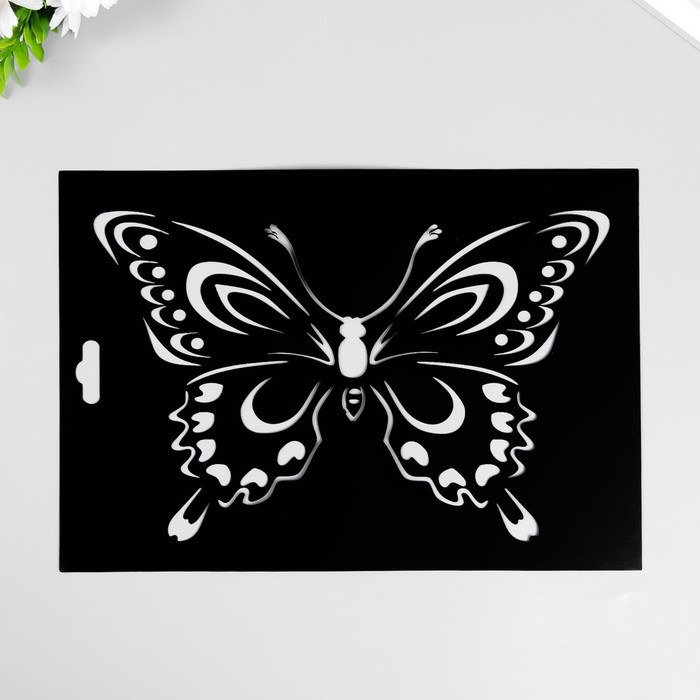 Трафарет пластиковый Бабочка №4 20х29см