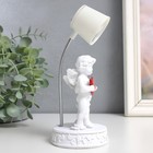 Фигурка светящаяся «Лампа - ангелы с сердцем», белый, полистоун, 7.5×7.5×18 см, МИКС - Фото 3